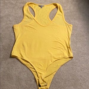 Charlotte Russe yellow bodysuit